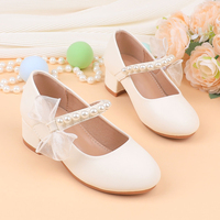 Chaussures de danse ballerine pour petite fille, chaussures habillées, activités de plein air pour mariage, fête, chaussures à talons bas pour filles, vente en gros de chaussures