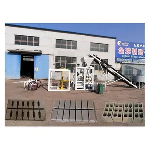 SHIYUE QT4-23A 널리 사용되는 전기 중공 콘크리트 시멘트 블록 벽돌 제조 기계 판매 가격 미국 잠비아 가나