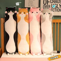 Usine directe en gros mignon moelleux réconfortant bébé chat animaux en peluche jouets peluches oreiller en peluche