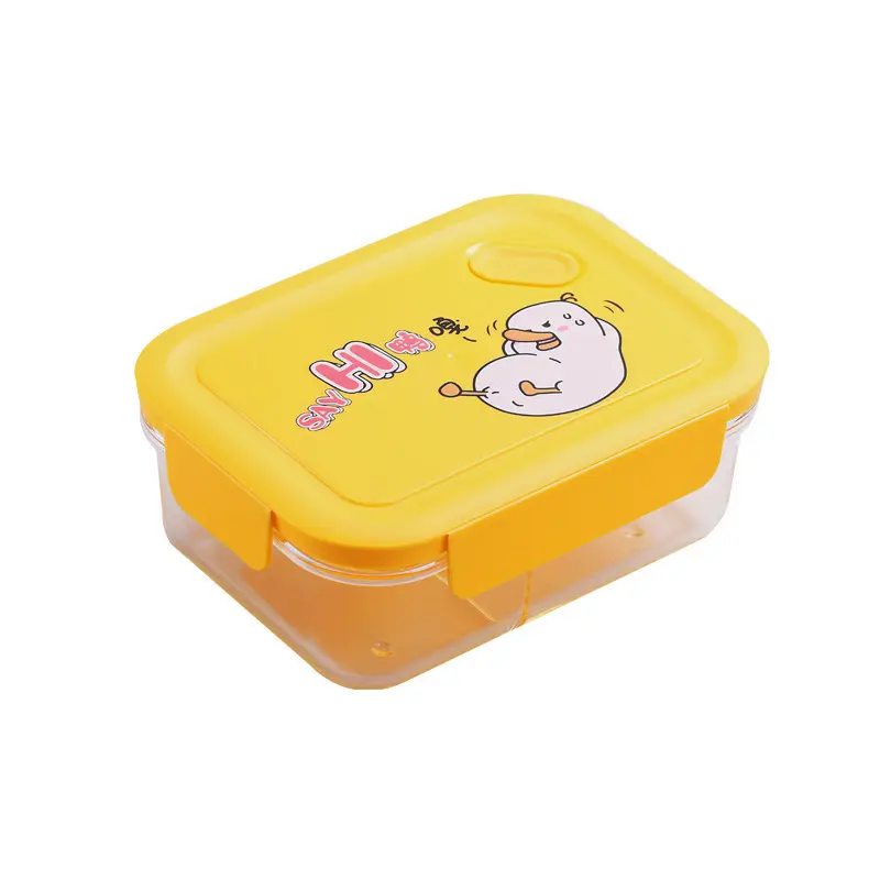 Boîte à déjeuner hermétique en plastique de 1.2 litres avec 2 compartiments pour les enfants