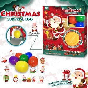 Natale a tema a sorpresa uova <span class=keywords><strong>Twister</strong></span> giocattoli per bambini Capsule di uova di torsione delle uova di natale Figure cieche set di macchine - Product Image 2