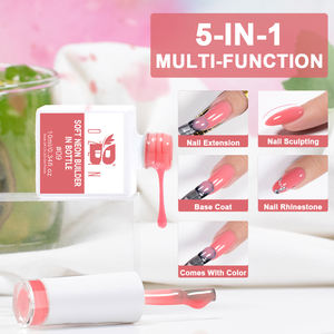 BOZLIN Hema Free tanpa panas Gel Builder dalam botol pabrik kustom 10ml BIAB Gel cair OEM Hard Gel Builder untuk ekstensi kuku - Product Image 2
