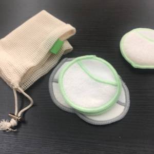 Cotons démaquillants réutilisables en bambou, 100 pièces, avec sac à linge lavable et écologique pour toutes les peaux - Product Image 3