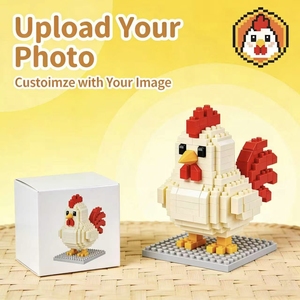 Set de Bloques de Construcción de <span class=keywords><strong>Pollo</strong></span> Personalizados, Micro Ladrillos, Juguete Educativo de Ensamblaje DIY, Seguro para Niños, Diseño Personalizado Disponible - Product Image 1