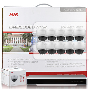 Système de caméra réseau à dôme fixe anti-vandalisme 16 canaux 1U 16 PoE <span class=keywords><strong>DS</strong></span>-<span class=keywords><strong>7616NI</strong></span>-<span class=keywords><strong>I2</strong></span>/<span class=keywords><strong>16P</strong></span> 4K NVR 8 MP AcuSense avec micro intégré - Product Image 2