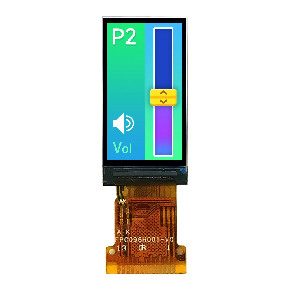 Ukuran kecil 0.96 TFT LCD tampilan 80x160 resolusi SPI Antarmuka 0.96 inci TFT LCD modul