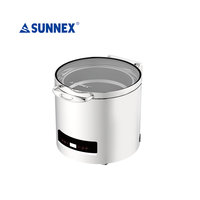 Chauffe-plat électrique Sunnex 110V avec température réglable, en acier inoxydable, pour buffet