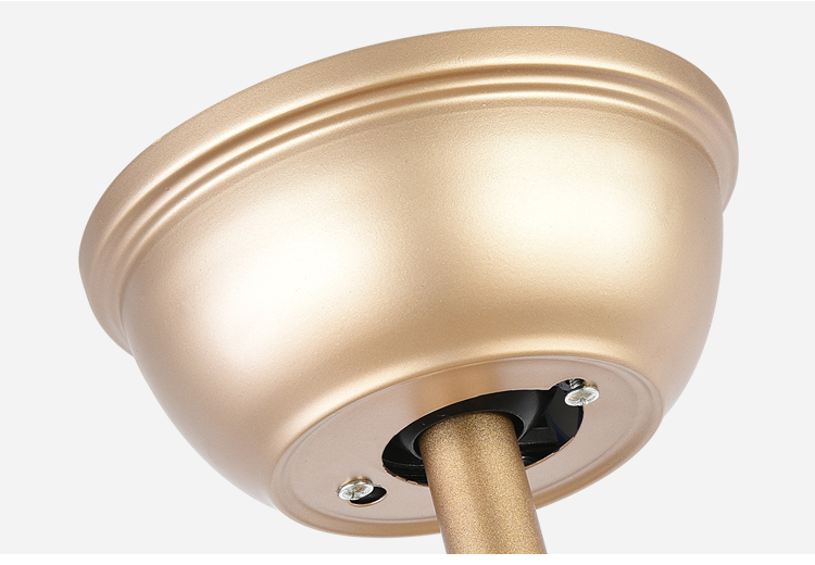 Breeze.Lux 52 inch luxury gold ceiling fan mute M D F leaf blades remote control 220 v ceiling fan light