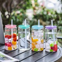 Gobelet PC avec paille, écologique, portable, avec couvercle, design moderne et minimaliste, motif fruit créatif, tendance, cadeau d'affaires pratique, non isotherme