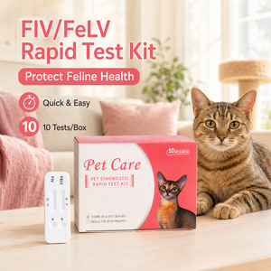 Kit de Prueba Rápida Profesional <span class=keywords><strong>para</strong></span> Detección de Anticuerpos y Antígenos de FIV y FeLV en Felinos, Diagnóstico Veterinario de un Solo Paso <span class=keywords><strong>para</strong></span> Gatos, Venta <span class=keywords><strong>para</strong></span> Clínicas Veterinarias - Product Image 3