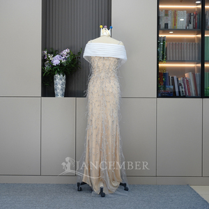 <span class=keywords><strong>Haute</strong></span> <span class=keywords><strong>Couture</strong></span> Plumes Robes <span class=keywords><strong>De</strong></span> Soirée Dubaï <span class=keywords><strong>Robe</strong></span> <span class=keywords><strong>De</strong></span> Soirée Cristaux Perlés <span class=keywords><strong>Robe</strong></span> <span class=keywords><strong>De</strong></span> Fête D'anniversaire Fiançailles Lskh01 - Product Image 4