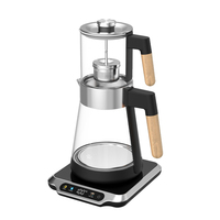 Hotsy Smart Double Filtre Affichage Numérique Samovar Offre Spéciale Verre Pot Ensemble Bouilloire Automatique Turc Électrique Théière Samovar