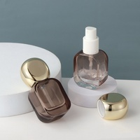 Flacon de parfum miniature de haute qualité 20 ml, flacon de lotion parfumée en verre, flacons plats givrés à col vissé, flacon pulvérisateur