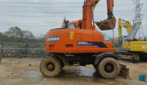 Excavadora de ruedas hidráulica Doosan de segunda mano/maquinaria de construcción de Corea - Product Image 5