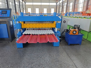Máquina Formadora de Tejas <span class=keywords><strong>para</strong></span> Techos de Acero de Color con Motor de Engranajes y Diseño de Doble Capa - Product Image 2