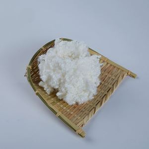 Material de Relleno de <span class=keywords><strong>Fibra</strong></span> de Poliéster Conjugada <span class=keywords><strong>Hueca</strong></span> Súper Corta, Hipoalergénico, Hidrófilo, de Color Blanco, PSF 7D - Product Image 5