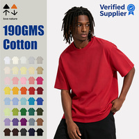 T-shirts en coton uni 190 GSM, impression de logo personnalisé, t-shirt homme blanc, vêtements OEM, impression de logo personnalisée sur t-shirts