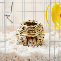 Maison en herbe pour lapins, cochons d'Inde, chinchillas et jouet naturel