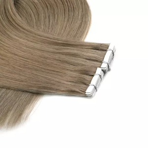 Extensions de cheveux humains vierges de qualité supérieure Jasmine Beauty, 100% Remy, européennes, à bandes adhésives, double épaisseur, avec adhésif puissant - Product Image 1