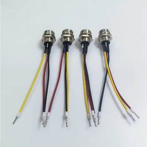 สายเชื่อมต่ออากาศยานทองแดง GX12 4 พิน แบบขายส่ง สาย 22AWG UL1007 หุ้ม PVC สำหรับต่อขยาย ใช้งานกลางแจ้ง อุตสาหกรรม ของแท้จากโรงงาน - Product Image 2