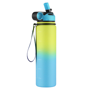 1 <span class=keywords><strong>litre</strong></span> <span class=keywords><strong>32OZ</strong></span> simple paroi <span class=keywords><strong>en</strong></span> acier inoxydable bouteille d'eau marqueur temporel givré <span class=keywords><strong>en</strong></span> plastique de bouteille d'eau de remise - Product Image 4