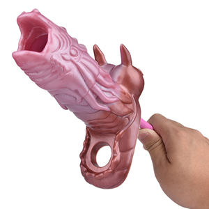 <span class=keywords><strong>Prix</strong></span> usine réutilisable silicone Fiery Dragon Sleeve élargissement gode forte stimulation clitoris manchon préservatif pour <span class=keywords><strong>homme</strong></span> - Product Image 2
