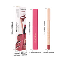 Ensemble Crayon à Lèvres et Rouge à Lèvres Crémeux HANDAIYAN à Longue Tenue et Couleurs Intenses - Meilleures Ventes