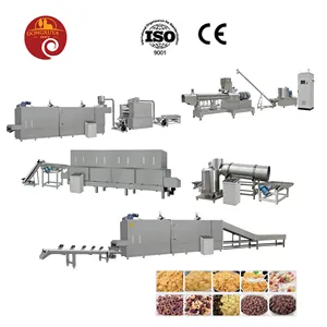 Customized Breakfast Cereal Corn Flake Puffing Equipment Making Processing Machine Grain Extruder Production Line