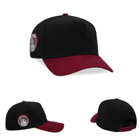 Gorra de Béisbol Personalizada de Alta Calidad de 5 Paneles, Gorras con Letras Bordadas en 3D, Logotipo en Relieve, Gorra de Béisbol de Dos Tonos con Cierre a Presión para Hombre