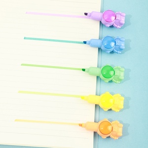 ปากกาไฮไลท์รูปนักบินอวกาศดีไซน์สร้างสรรค์ใหม่ <span class=keywords><strong>5</strong></span> สี ของขวัญส่งเสริมการขายสำหรับธุรกิจ - Product Image 3