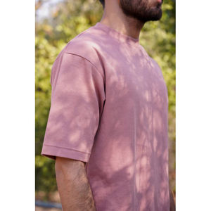 2025 venta al por mayor de hombres tejidos 100% algodón transpirable de secado rápido Casual elegante camisetas holgadas a la venta precio bajo - Product Image 1