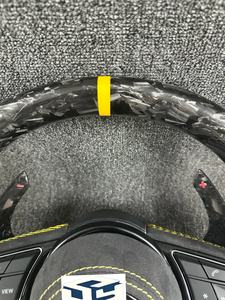 Volant en fibre de carbone forgé sur mesure noir pour Audi A4 A5 S3 45 RS3 RS4 RS5 B9 - Product Image 6