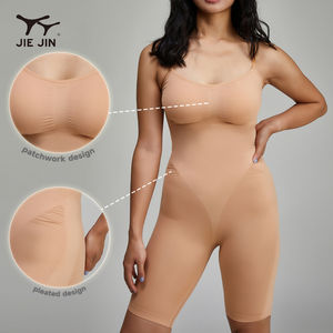 JIEJINカスタムロゴワークアウト痩身おなかコントロール彫刻シェイパーランジェリーボディスーツ女性用シェイプウェア - Product Image 3