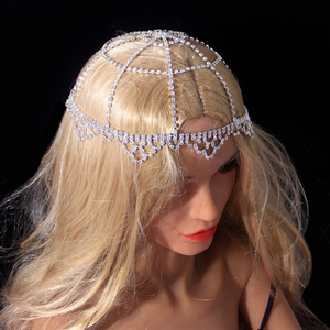 Luoyan Popular Chic diadema diamante tocado Rhinestone <span class=keywords><strong>1920s</strong></span> diadema Flapper accesorios para el cabello para fiesta de disfraces gorra para la cabeza - Product Image 1