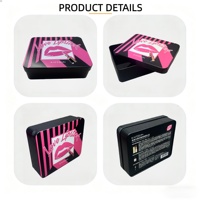 Boîte en étain rectangulaire personnalisée de marque TW fabriquée en Guangdong, emballage de maquillage, finition brillante, gravure, impression à chaud dorée, lotion, parfum