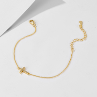 Mlluki Joyería al por Mayor, Pulsera de Plata de Ley 925 con Baño de Oro de 14K y Circonitas Cúbicas Personalizadas de Fábrica para Mujer