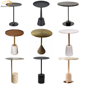 Mesa Auxiliar Moderna de Lujo para Hotel, Interior y Exterior, Mesa Auxiliar de Café, Elegante Mesa Auxiliar Pequeña para Sala de Estar, Balcón, Cafetería - Product Image 5
