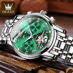 Orologio da Polso da Uomo OLEVS 6607 Automatico Meccanico OEM in Acciaio Inossidabile <span class=keywords><strong>a</strong></span> <span class=keywords><strong>Carica</strong></span> Automatica Tourbillon di Lusso Impermeabile - Product Image 2