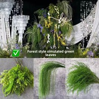 Fabrik-Großhandel: Künstliche Blumen im Wald-Stil – Asparagusfarn & Melaleuca-Grünpflanzen für Hochzeiten und Heimdekoration