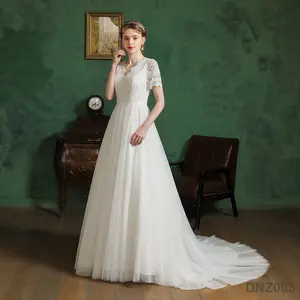 真正的浮肿地板长度白色象牙便宜加号结婚礼服