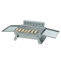 Grill à gaz infrarouge sans fumée moderne pour table de restaurant, en acier inoxydable, allumage piézoélectrique, puissance 6,9 kW, haute pression