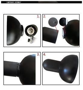 โคมไฟตั้งโต๊ะพับได้ยาวแขน38ซม. LED สไตล์อเมริกันอ่านหนังสือและทำงานคลิปโลหะยาวป้องกันดวงตา - Product Image 5