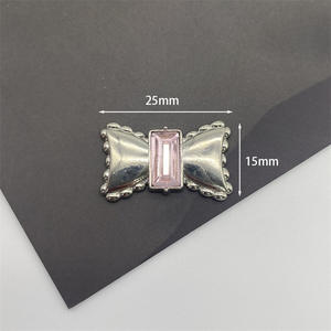 เครื่องรางโลหะประดับมุกรูปโบว์โลหะหรูหราดีไซน์ใหม่สำหรับเคสโทรศัพท์เครื่องลางตกแต่งแบบทำมือ - Product Image 3