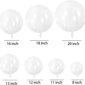 Ballons transparents Bobo Ball TPU pleine taille, ballons à bulles transparents, cadeau pour la Saint-Valentin, rose, décoration <span class=keywords><strong>de</strong></span> mariage DIY, extensibles, sans plis - Product Image 2