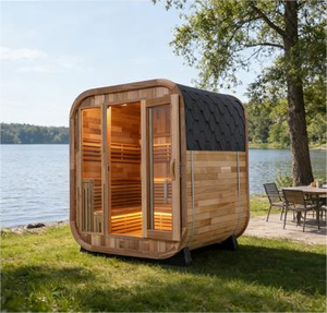 Sauna de Cedro de Alta Gama para el Hogar, Cabina de Sauna con Calefacción para Terapia, Relajación Diaria Familiar - Product Image 2