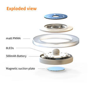 Lámpara Nocturna LED Inteligente con Sensor de Movimiento, Iluminación Automática de Emergencia, Carga USB, Succión Magnética Inalámbrica, Luz Nocturna - Product Image 6