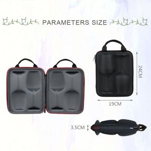 Étui de transport et de rangement de luxe personnalisé en cuir rigide antichoc avec coque EVA pour verres à vin et bouteilles - Product Image 5