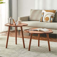 Table basse moderne nordique en bois massif durable avec garantie d'un an pour la maison, les petits appartements, le salon, la chambre, l'angle du canapé