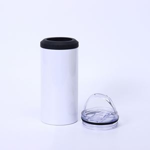 Gobelet isotherme sous vide en acier inoxydable de 14 oz pour voiture, avec ouvre-bouteille et double couvercle, pour canettes de bière et de cola, idéal pour la sublimation - Product Image 5
