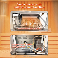STEPON OEM ODM Calentador de Sauna Eléctrico 2 en 1 (Seco y Húmedo) con WiFi y APP, 4.5KW 6KW 7.5KW 9KW 12KW 15KW 18KW, Combinado con Generador de Vapor
